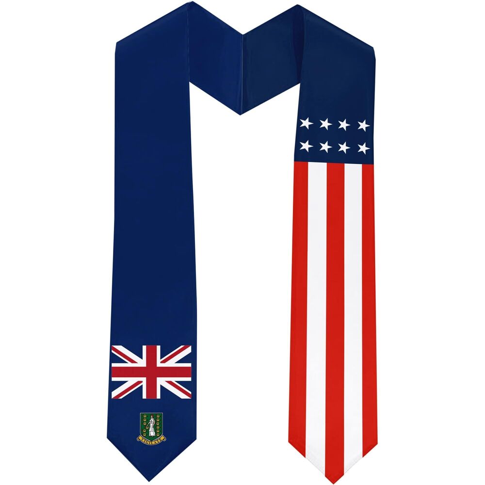 1273 British Virgin Islands Flag International Students Graduation Sash